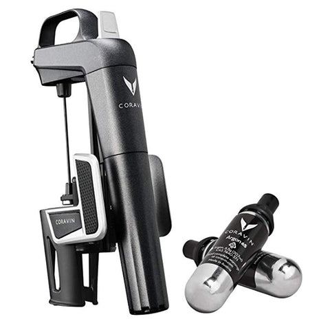 Coravin Model Two Premium Wine Preservation System, Includes 2 Argon Capsules, Graphite