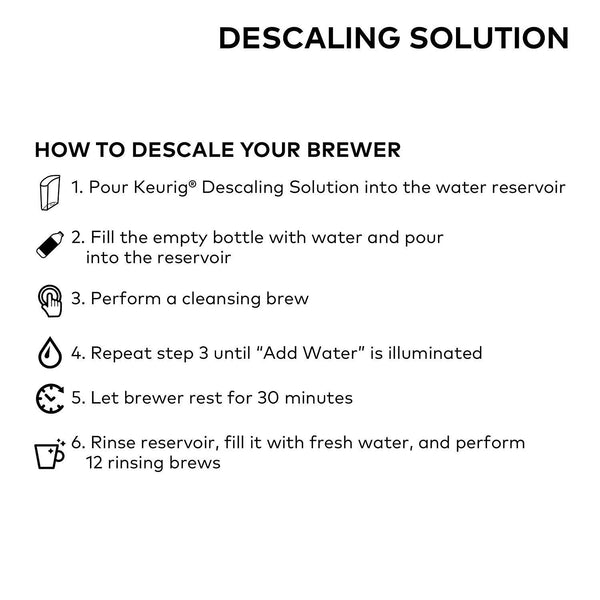 Keurig Brewer Care Kit with Descaling Solution and 2 Water Filter Cartridges, Compatible With All Keurig 2.0 and 1.0 K-Cup Pod Coffee Makers