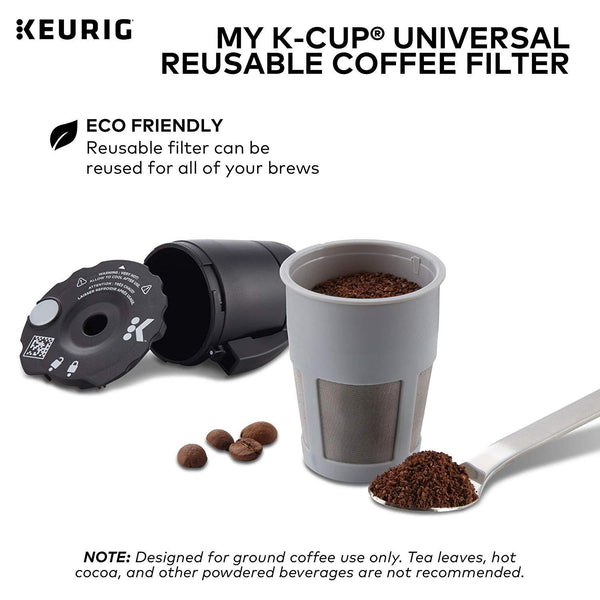 Keurig My K-Cup Universal Reusable Ground Coffee Filter, Compatible with All Keurig K-Cup Pod Coffee Makers (2.0 and 1.0)