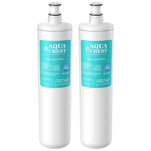 AQUA CREST 3US-PF01 Under Sink Water Filter, Compatible with Filtrete Advanced 3US-PF01, 3US-MAX-F01H, 3US-PF01H, Delta RP78702, Manitowoc K-00337, K-00338 Water Filter (Pack of 2)