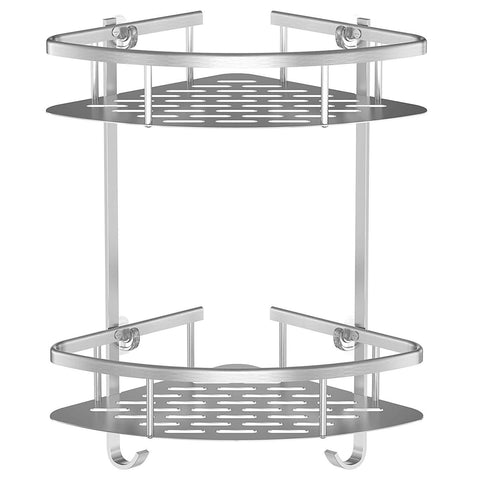 HONEYBULL Shower Shelf 2 Corner Shelf Shower Caddy - Rustproof Aluminum