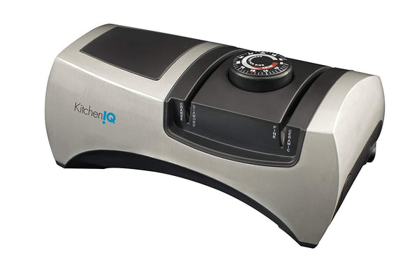 KitchenIQ 50009 Edge Grip 2-Stage Knife Sharpener, Black