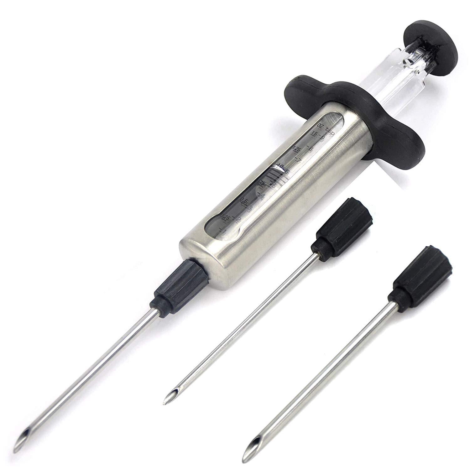 Yukon Glory YG-200 Professional Marinade Injector Kit for Meat and Poultry Seasoning Great for BBQ and Home Cooking, Durable Stainless Steel