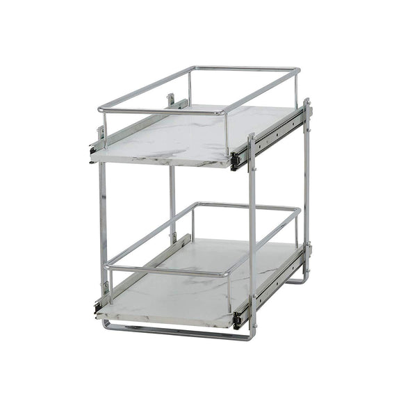 Household Essentials Glidez Narrow Sliding Organizer, 7", Chrome