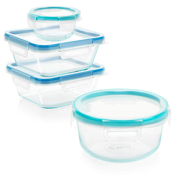 Snapware 1122515 Glass Food Storage Set, 24-Piece, Clear