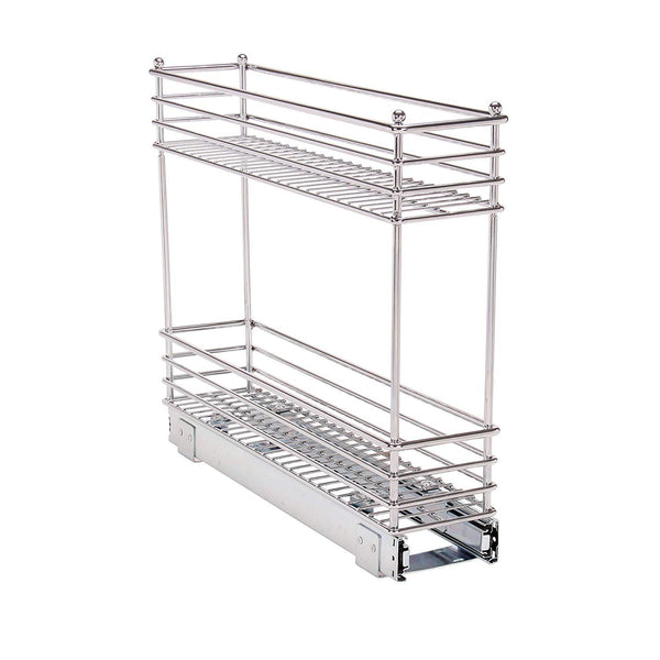 Household Essentials Glidez Narrow Sliding Organizer, 7", Chrome