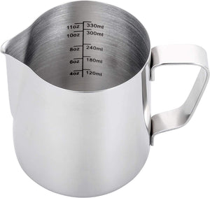 Espresso Steaming Pitcher 12 oz,Espresso Milk Frothing Pitcher 12 oz,Coffee Milk Frothing Cup,Coffee Steaming Pitcher 12 oz/350 ml