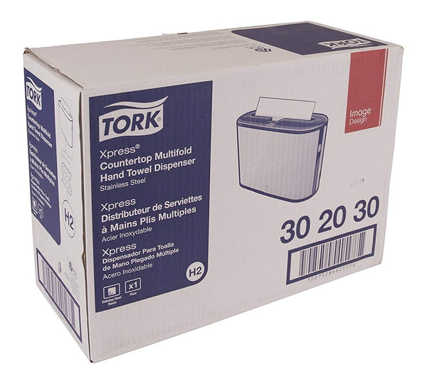 Tork 1 Xpress Countertop Multifold Hand Towel Dispenser 302030 Stainless Steel