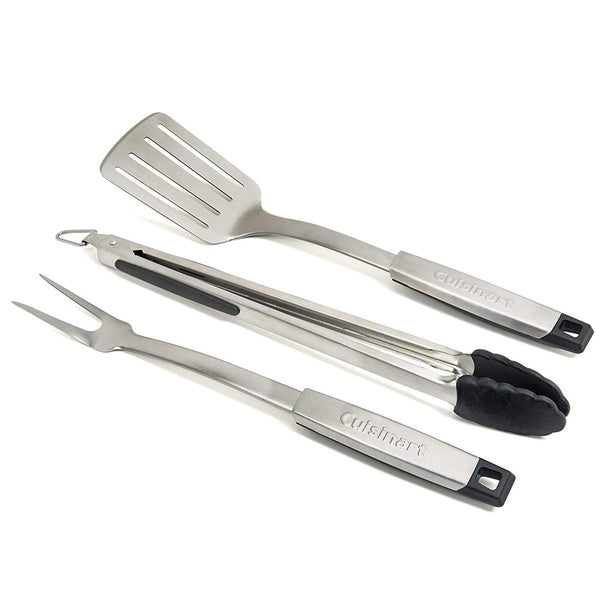 Cuisinart CGS-134 Grilling Tool Set with Grill Glove, Red (3-Piece)