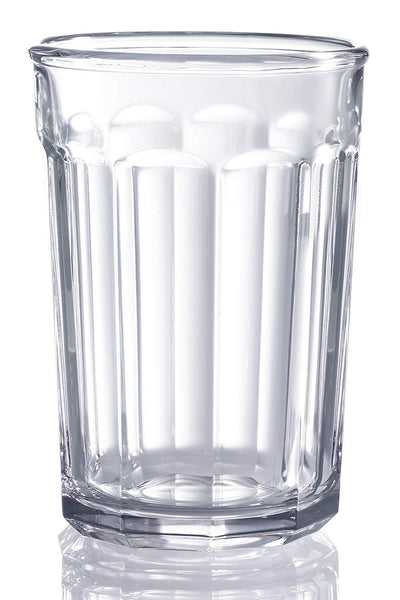 Arc International Luminarc Working Glass Storage Jar/Cooler with White Lid, 21-Ounce, Set of 4