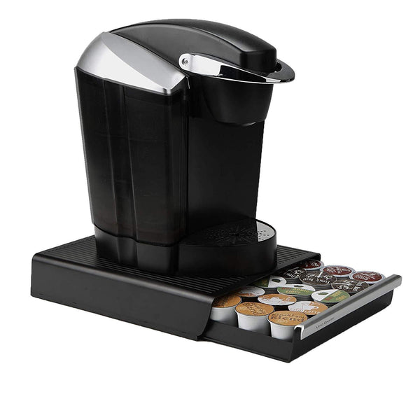 Mind Reader Coffee Pod Storage Drawer for K-Cups, Verismo, Dolce Gusto, Holds 30 K-Cups, 35 CBTL, Verismo, Dolce Gusto, Black