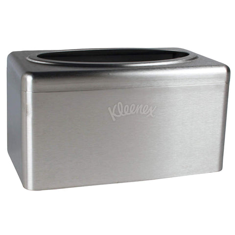 Kleenex Stainless Steel Countertop Box Towel Cover (09924), for Kleenex POP-UP Box Hand Towels, 2 per Case