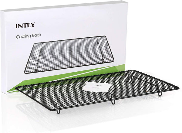 INTEY Nonstick Cooling Rack, Food Cooling Rack, Narrow Grid Design, Rust Protection, 18x10.2 Inch