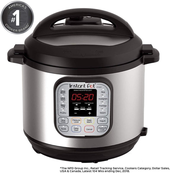 Instant Pot DUO60 6 Qt 7-in-1 Multi-Use Programmable Pressure Cooker, Slow Cooker, Rice Cooker, Steamer, Sauté, Yogurt Maker and Warmer