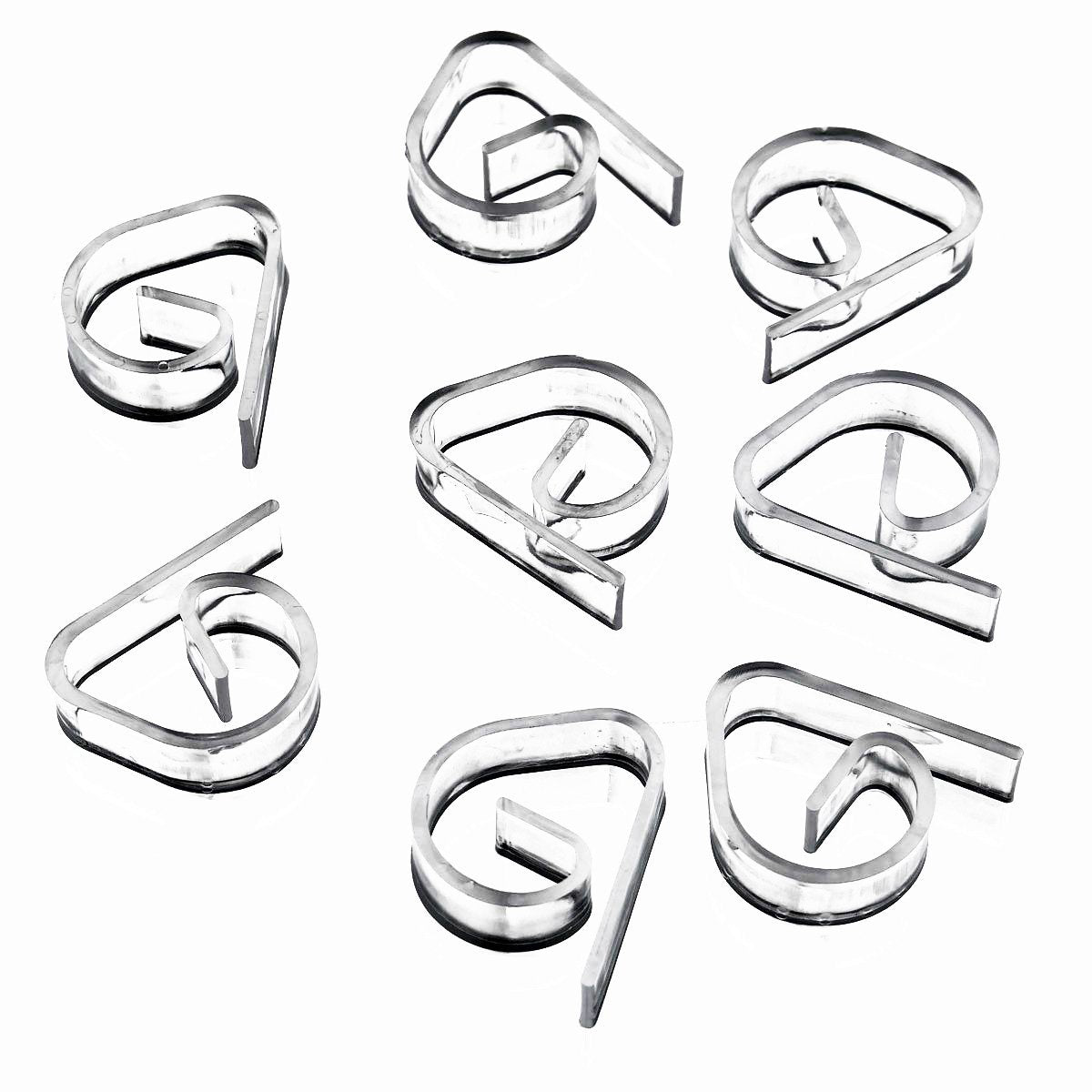 Tytroy Set of 72 Clear Plastic Tablecloth Clips
