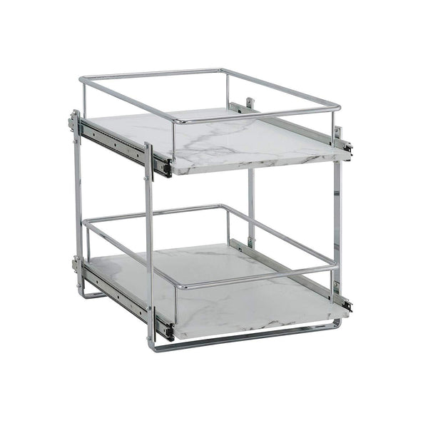 Household Essentials Glidez Narrow Sliding Organizer, 7", Chrome