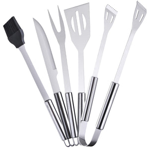 Ordekcity BBQ Grill Tools Set - 5 Piece Grill Accessories Stainless