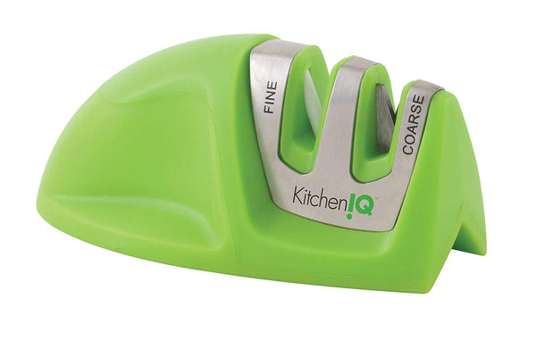 KitchenIQ 50009 Edge Grip 2-Stage Knife Sharpener, Black