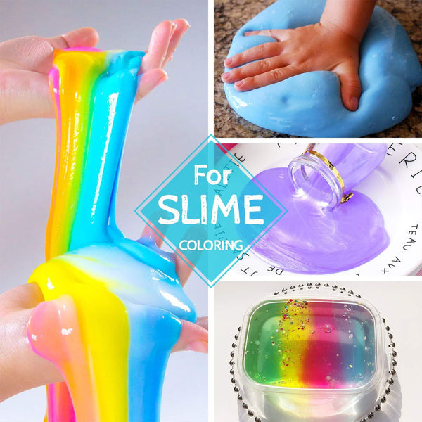 Food Coloring - 12 Color Bright Rainbow Cake Food Coloring Set for Baking, Decorating, Icing and Cooking - Assorted Variety Liquid Food Color Dye for Slime Making and DIY Crafts - .25 fl. oz. Bottles