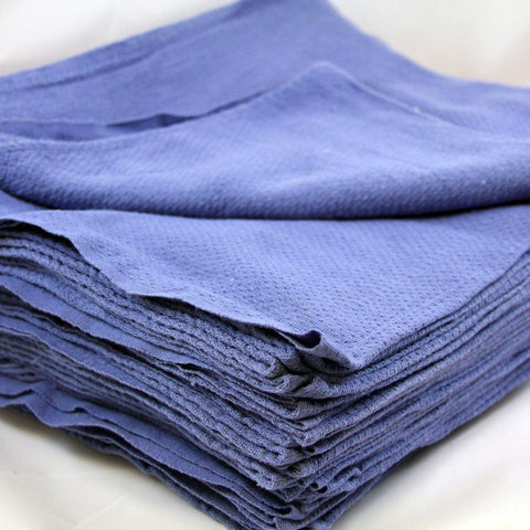 50 New Blue Glass Cleaning Shop Towels Blue Huck Surgical Detailing Glass Towels