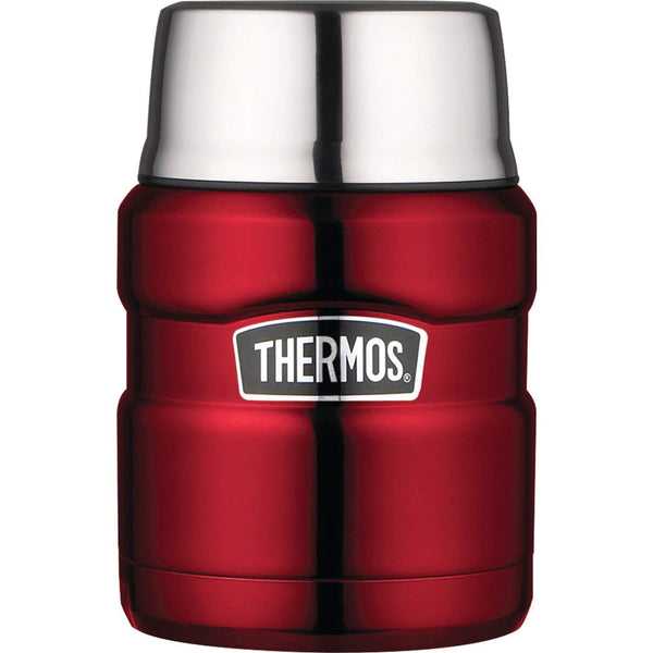 Thermos Stainless King 16 Ounce Food Jar with Folding Spoon, Stainless Steel