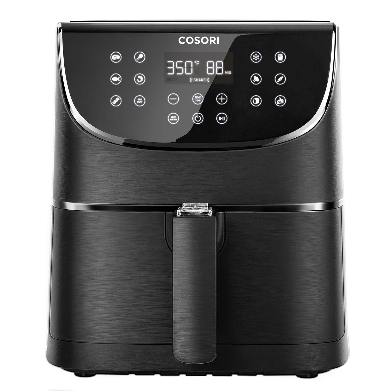 COSORI Air Fryer(100 Recipes),5.8Qt Electric Hot Air Fryers XL Oven Oilless Cooker,11 Cooking Preset, Preheat&Shake Remind, LED Digital Touchscreen,Nonstick Basket,2-Year Warranty,ETL/UL Listed,1700W