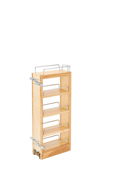 Rev-A-Shelf - 448-WC-5C - 5 in. Pull-Out Wood Wall Cabinet Organizer