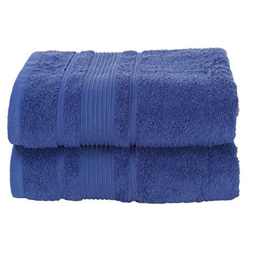 Qute Home Towels 100% Turkish Cotton Gray Bath Towels Set | Super Soft Highly Absorbent | Spa & Hotel Towels Quality Quick Dry Grey Towel Sets for Bathroom, Shower Towel, Gym –(Bath Towel - Set of 2)