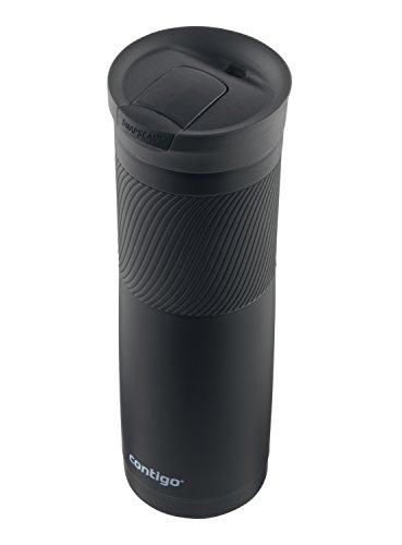 Contigo Stainless Steel Travel Mug | Vacuum-Insulated Coffee Mug | SNAPSEAL Byron Travel Mug, 24oz, Matte Black