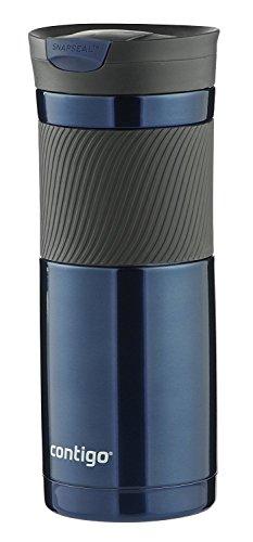 Contigo Stainless Steel Travel Mug | Vacuum-Insulated Coffee Mug | SNAPSEAL Byron Travel Mug, 24oz, Matte Black