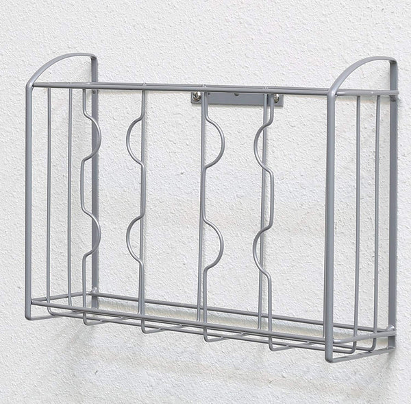 SimpleHouseware Over the Cabinet Door Organizer Holder, Silver