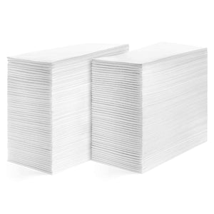 American Homestead Linen Feel Guest Disposable Cloth Like Napkins Soft, Absorbent, Paper Hand Towels for Kitchen, Bathroom, Parties, Weddings, Dinners Or Events White 200 Pack