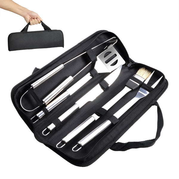 Ordekcity BBQ Grill Tools Set - 5 Piece Grill Accessories Stainless