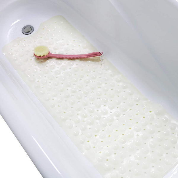 Wimaha XL Bathtub Mat, Bath Shower Mat Non Slip for Bathroom, Machine Washable, Ideal for Kids Toddler Senior, 39 x 16, Clear