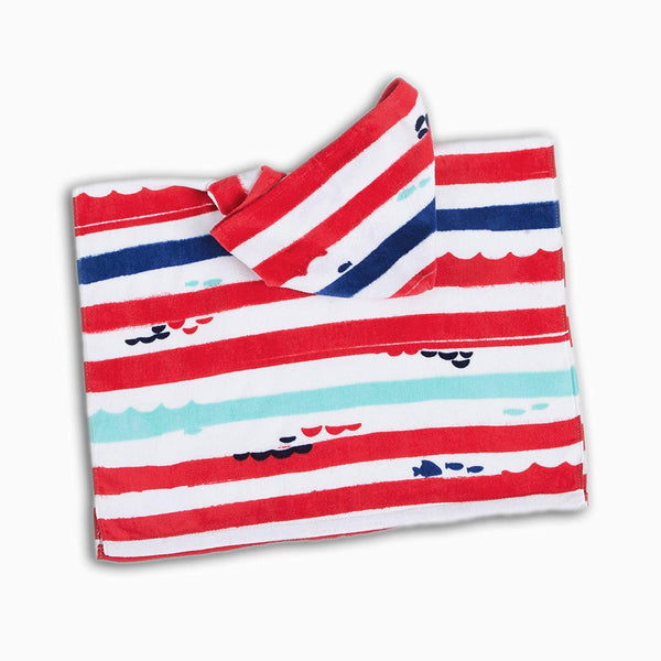 PERYOUN Stripe Kids Baby Hooded Bath/Beach/Pool Towel 100% Cotton