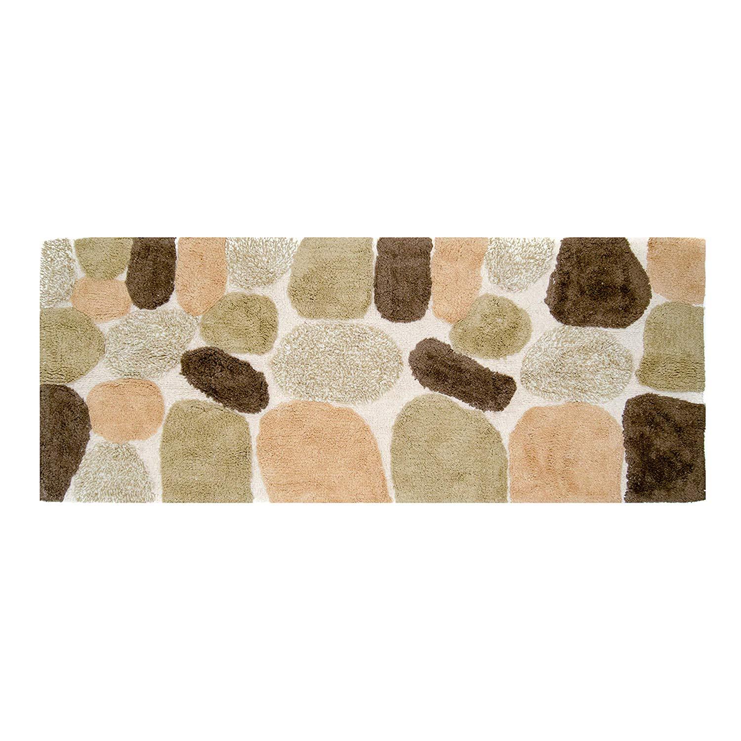 Chesapeake Merchandising Pebbles Cotton 24 in x 60 in Bath Runner, Spa