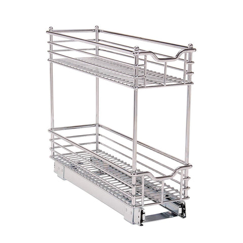 Household Essentials Glidez Narrow Sliding Organizer, 7", Chrome