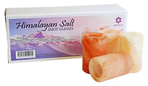 Himalayan Salt Shot Glasses, Tequila Shot Glasses Set of Four (4) Food Grade Himalayan Salt