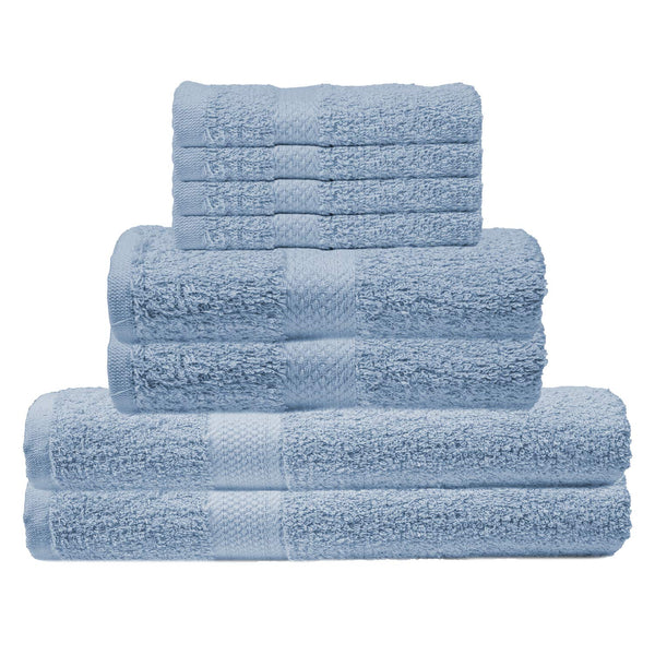 CrystalTowels 7-Pack Bath Towels - Extra-Absorbent - 100% Cotton - 27" x 52"