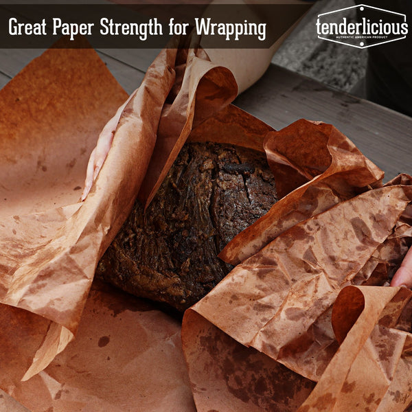 Pink Butcher Kraft Paper Roll - 18" x 175' (2100") Peach Wrapping Paper for Beef Briskets - USA Made - All Natural FDA Approved Food Grade BBQ Meat Smoking Paper - Unbleached Unwaxed Uncoated Sheet