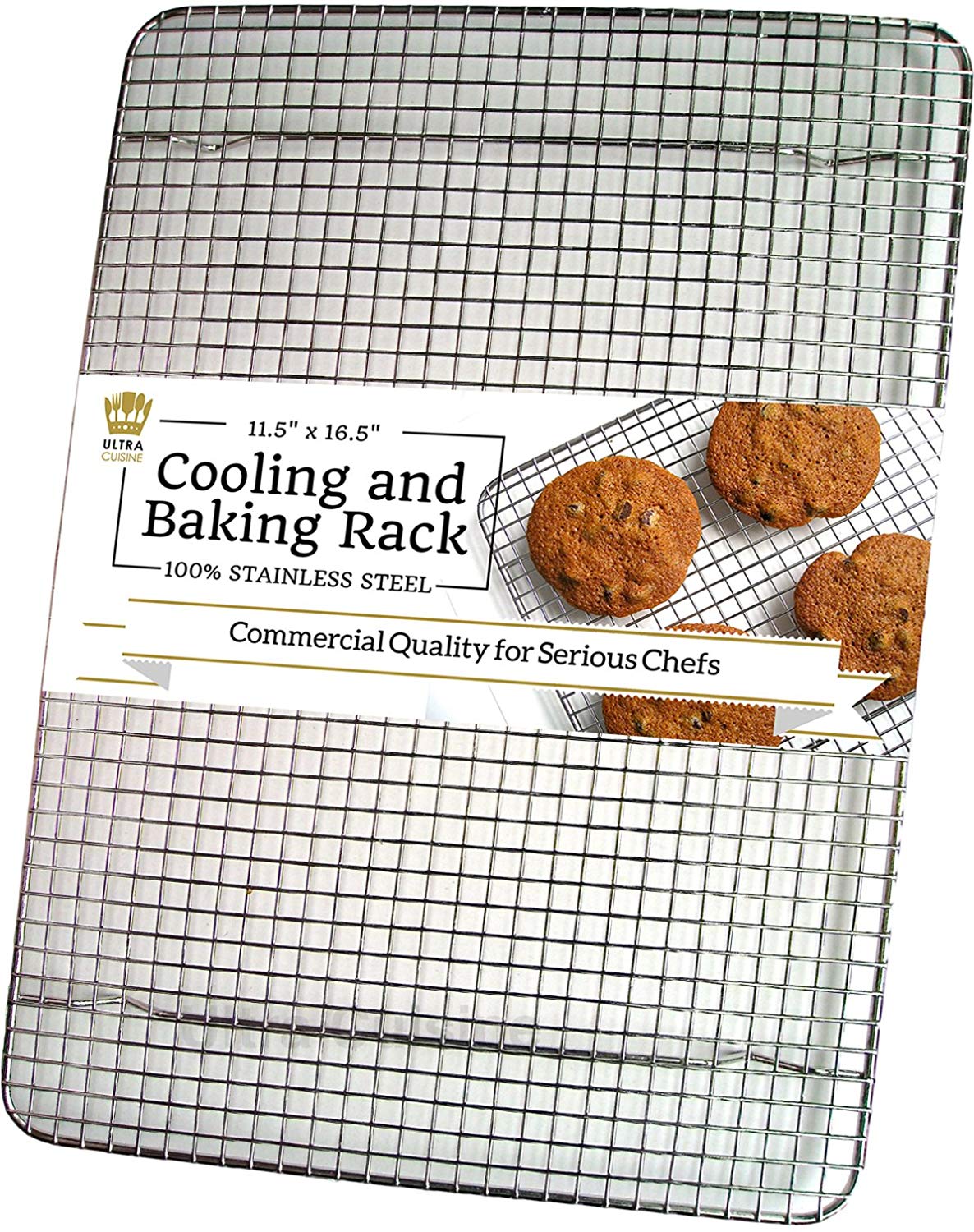 Ultra Cuisine Extra Large Stainless Steel Cooling Rack - Thumbnail 2