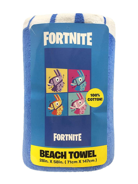 Fortnite Llama Warhol Kids Bath/Pool/Beach Towel - Super Soft & Absorbent Fade Resistant Cotton Towel, Measures 28 inch x 58 inch (Official Fornite Product)