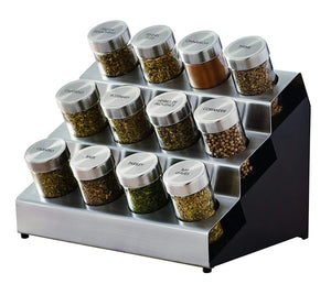 Kamenstein 30020 Revolving 20-Jar Countertop Spice Rack Tower Organizer with Free Spice Refills for 5 Years