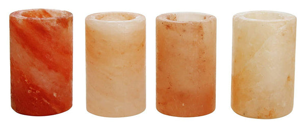 Himalayan Salt Shot Glasses, Tequila Shot Glasses Set of Four (4) Food Grade Himalayan Salt