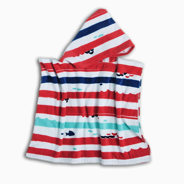 PERYOUN Stripe Kids Baby Hooded Bath/Beach/Pool Towel 100% Cotton