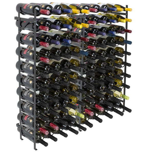 Sorbus Display Rack Large Capacity Wobble-Free Shelves Storage Stand for Bar, Basement, Wine Cellar, Kitchen, Dining Room, etc (Black), Height 40" - 100 Bottle