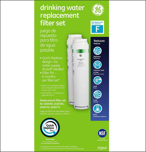 GE FQSVF Drinking Water System Replacement Filter Set
