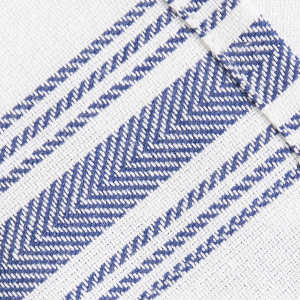 Value Basics Herringbone Stripe Kitchen Towel Set, 15" x 25", 14-Pack, Blue & White