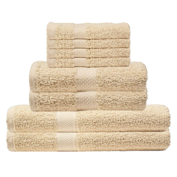 CrystalTowels 7-Pack Bath Towels - Extra-Absorbent - 100% Cotton - 27" x 52"