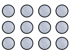 K&J 12-Pack of Mr. Coffee Compatible Water Filter Discs - Universal Fit Mr Coffee Compatible Filters - Replacement Charcoal Water Filter Discs for Mr Coffee Coffee Brewers - Better Than OEM!